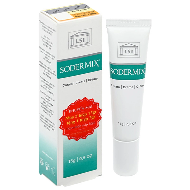 Kem Sodermix trị sẹo, viêm da cơ địa tuýp 15g - 1